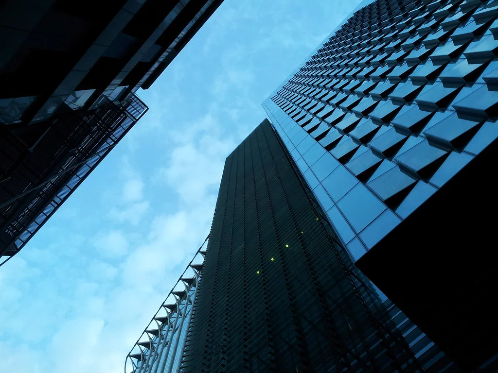 Immeubles de bureaux d'un quartier d'affaires, cadre du private equity
